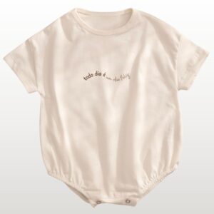 Romper Bebê Oversized Unissex Off White