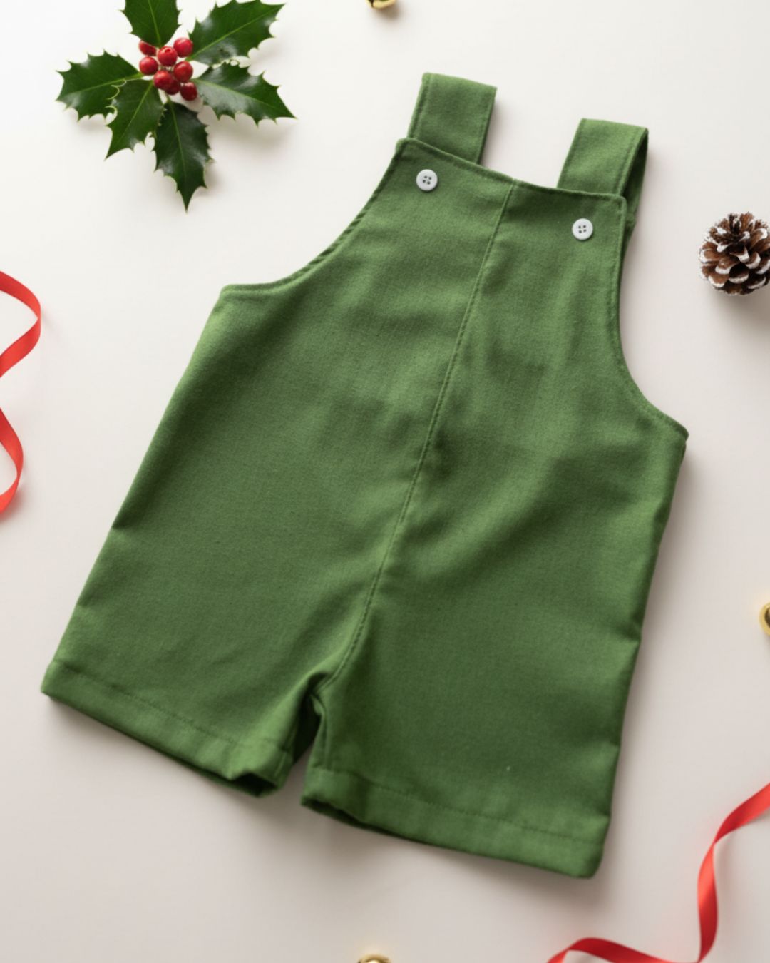 Jardineira Bebê verde