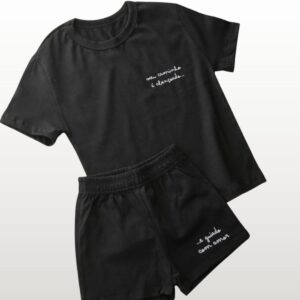 Conjunto Infantil Oversized Preto