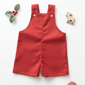 Jardineira Bebê Vermelho