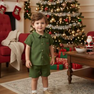 Conjunto Infantil Natal Verde