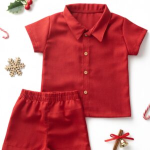 Conjunto Infantil Natal Vermelho