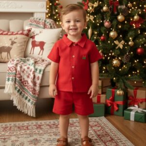 Conjunto Infantil Natal Vermelho