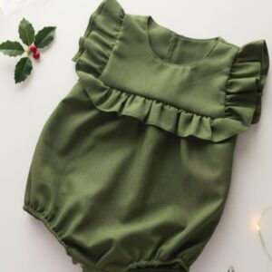 Romper Bebê Natal Verde